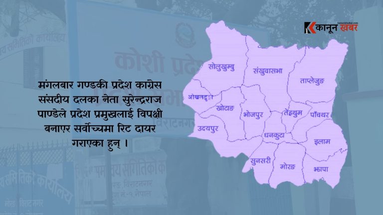 गण्डकीका मुख्यमन्त्री अधिकारीको नियुक्ति बदर माग गर्दै कांग्रेसद्वारा सर्वोच्चमा रिट दायर 