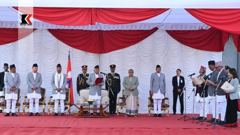 नवनियुक्त चार मन्त्रीले लिए शपथ